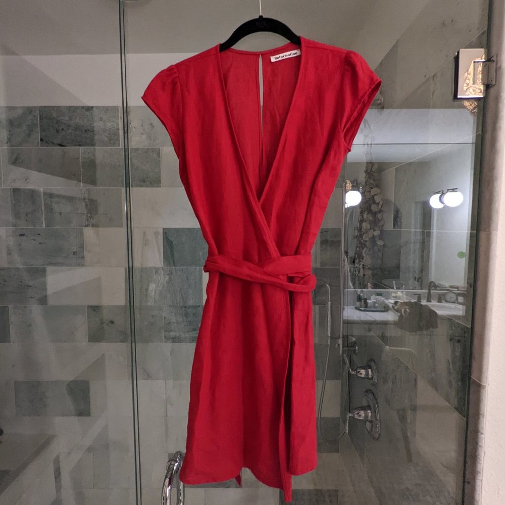 Reformation wrap mini dress - Picture 5 of 5